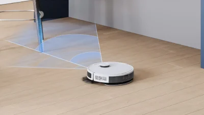 robot deebot N8 pro với điều hướng LiDAR dựa trên Laser với cảm biến dToF nâng cao