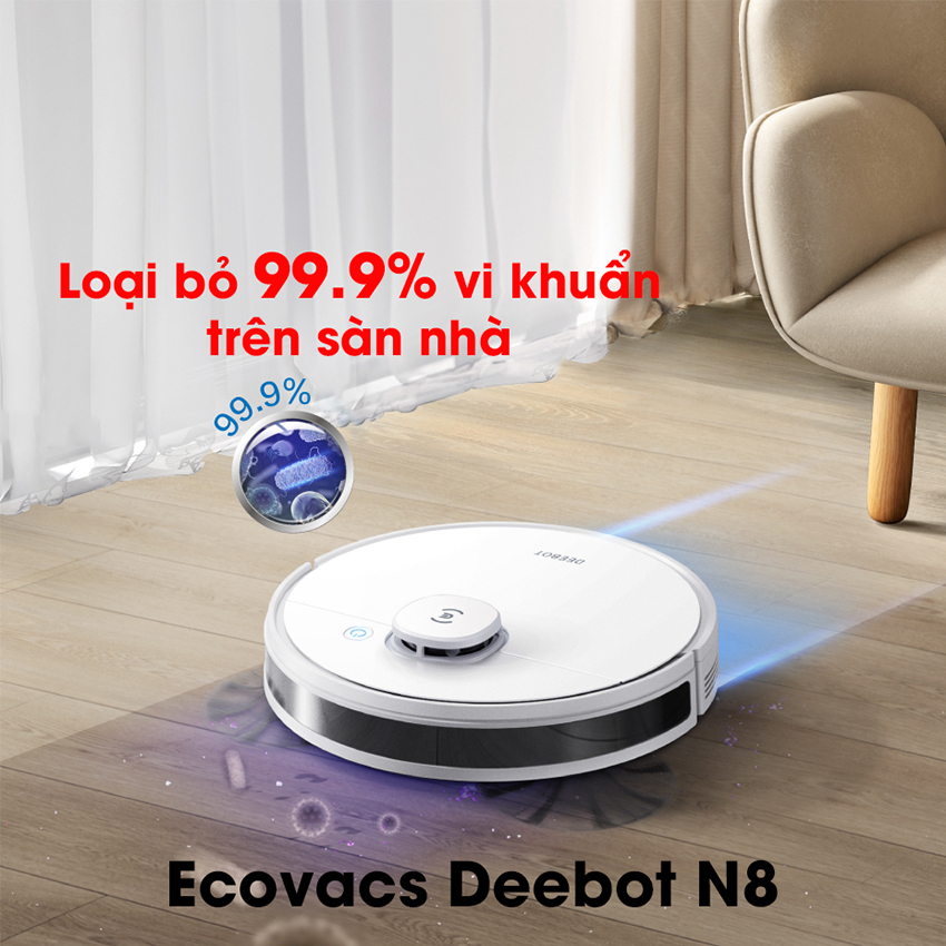 Robot Hút Bụi Lau Nhà Ecovacs Deebot N8
