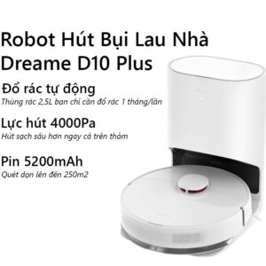 robot hút bụi lau nhà dreame D10 Plus