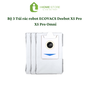 Bộ 3 túi rác robot hút bụi Ecovacs Deebot X5 Pro và X5 Pro Omni