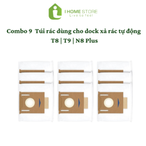 Combo 9 túi đựng rác robot hút bụi Ecovacs Deebot T8 | T9 | N8 Plus