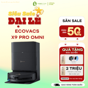 Robot Hút Bụi Ecovacs Deebot X9 Pro Omni (Đen/ Trắng)