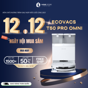 Robot hút bụi lau nhà Ecovacs Deebot T50 Pro Omni 2025