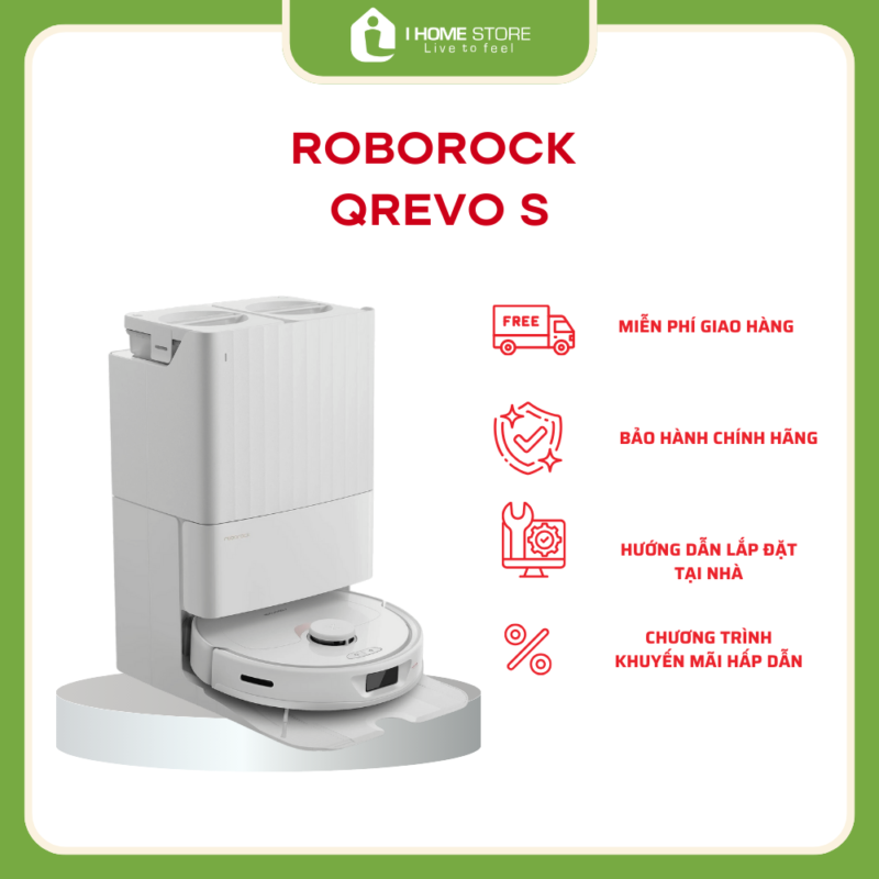 Robot Hút Bụi Lau Nhà Roborock Q Revo Bản Quốc Tế