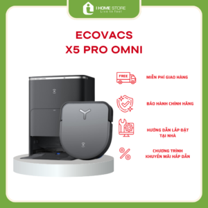 Robot hút bụi lau nhà Ecovacs Deebot X5 Pro Omni New 2024