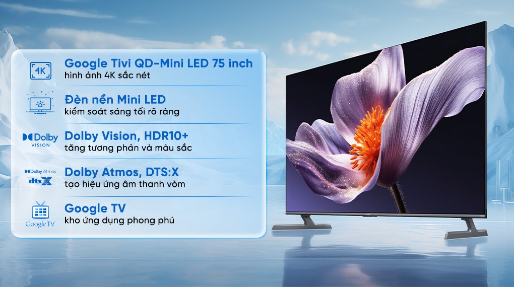 Google Tivi QD-MiniLED Xiaomi S Pro 4K 75 inch L75MB-SSEA 2026 1